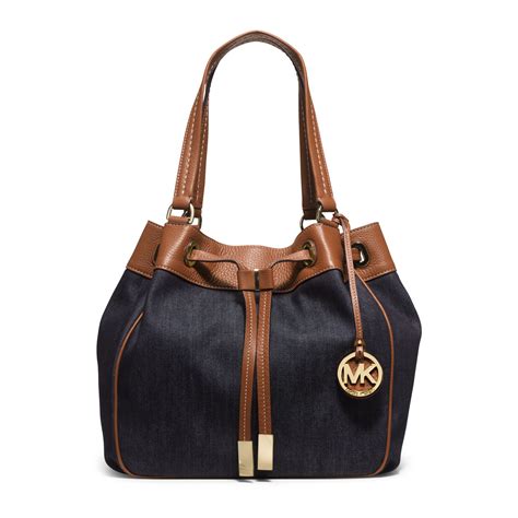 michael kors blue handbag|michael kors blue jean handbags.